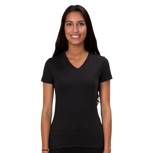 All Made A2018T Ladies TriBlend V-Neck Shirt Thumbnail